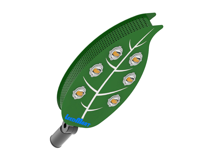 60W-200W LED路燈創(chuàng)新設(shè)計(jì)外觀綠葉造型時(shí)尚大氣專業(yè)可靠